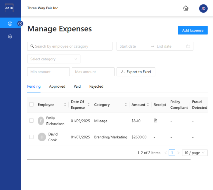 Expense Management